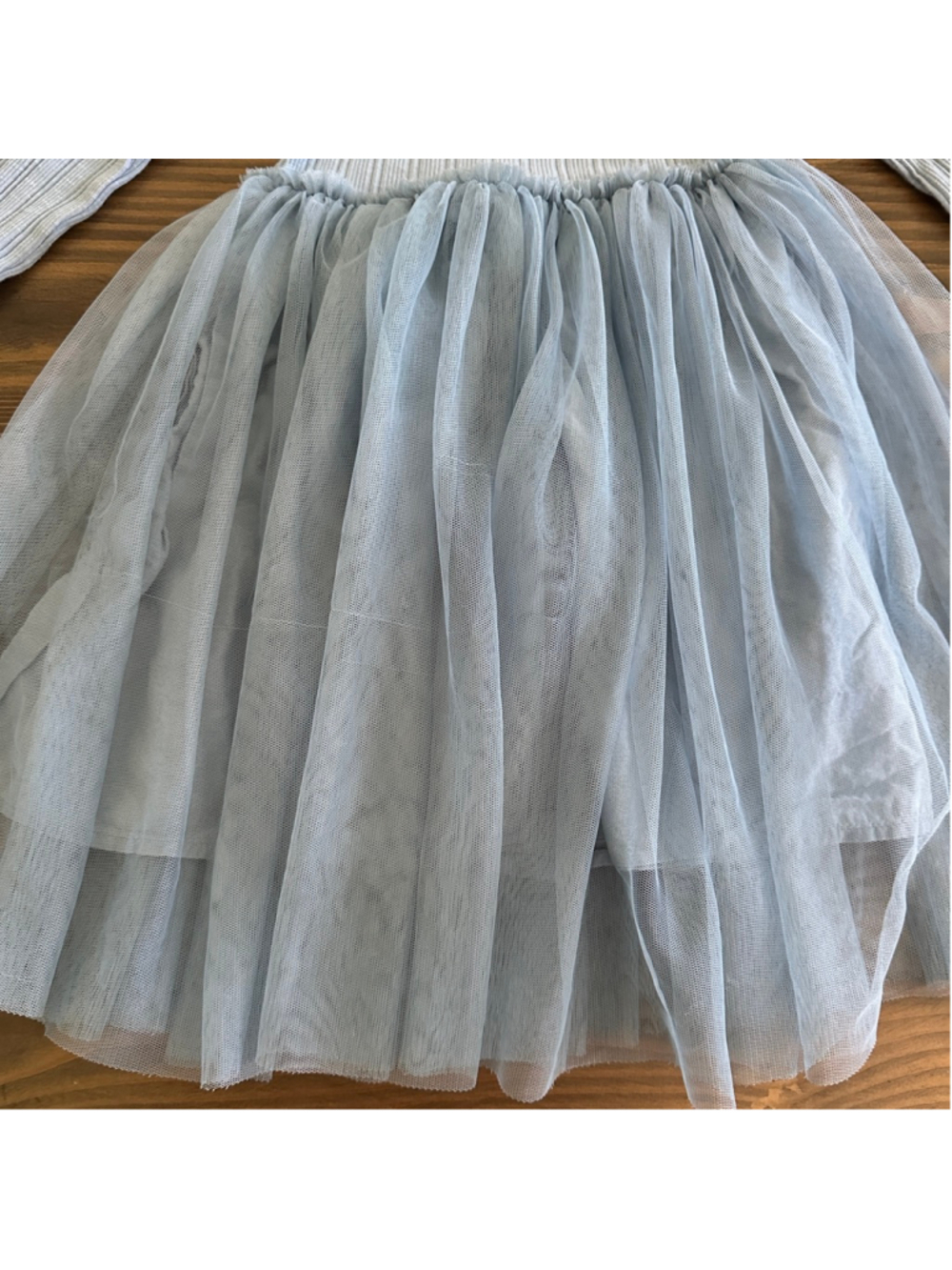 Cotton On Kids Blue Tulle Dress Girls Size 6 Long Sleeve Party Dress - Picture 3 of 6